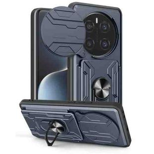 For Honor Magic7 Pro Sliding Camshield TPU+PC Phone Case with Card Slot(Grey)