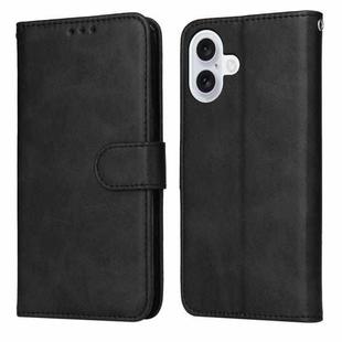 For iPhone 17 Classic Calf Texture Flip Leather Phone Case(Black)