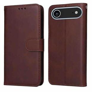 For iPhone 17 Air Classic Calf Texture Flip Leather Phone Case(Brown)