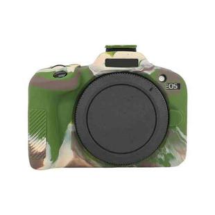 For Canon EOS R100 Glossy Soft Silicone Protective Case(Camouflage)