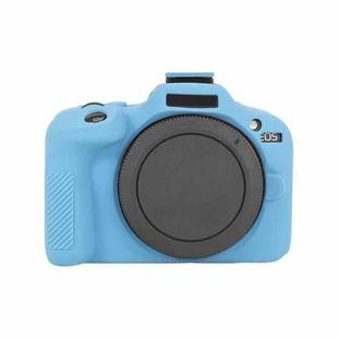 For Canon EOS R100 Glossy Soft Silicone Protective Case(Blue)