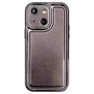 For iPhone 15 Plus Electroplating Frosted TPU Phone Case(Black)