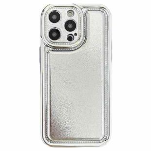 For iPhone 12 Pro Max Electroplating Frosted TPU Phone Case(Silver)