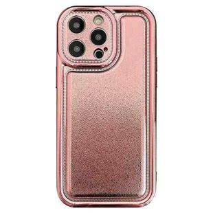 For iPhone 12 Pro Electroplating Frosted TPU Phone Case(Rose Gold)