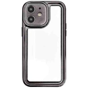 For iPhone 11 Electroplating Mirror TPU Phone Case(Black)