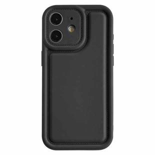 For iPhone 11 Frosted Leather Texture TPU Phone Case(Black)
