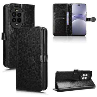 For Huawei nova 13 Pro 5G Honeycomb Dot Texture Leather Phone Case(Black)