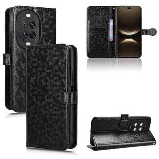 For Huawei nova 14 Pro Honeycomb Dot Texture Leather Phone Case(Black)