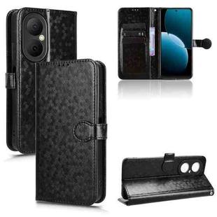 For Huawei nova Y73 / Enjoy 80 Honeycomb Dot Texture Leather Phone Case(Black)