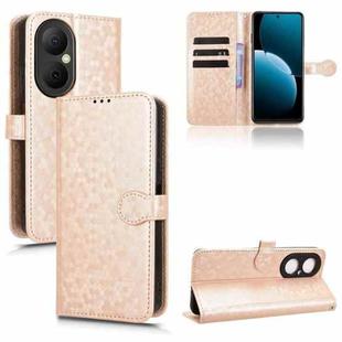 For Huawei nova Y73 / Enjoy 80 Honeycomb Dot Texture Leather Phone Case(Gold)