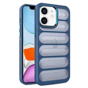For iPhone 11 Cooling Armor Translucent Mesh Breathable Phone Case(Blue)