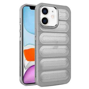 For iPhone 11 Cooling Armor Translucent Mesh Breathable Phone Case(Grey)