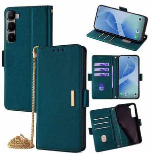 For Infinix Hot 60 Pro+ 4G Crossbody Chain Leather Phone Case(Green)