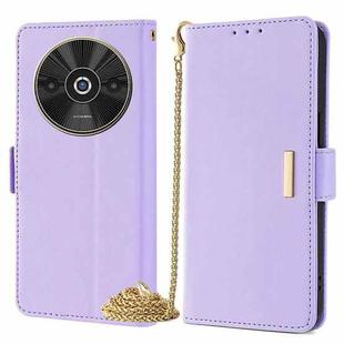 For Xiaomi Redmi A3 4G Crossbody Chain Leather Phone Case(Purple)