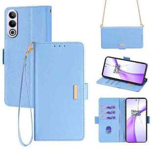 For OnePlus Ace 3V 5G Crossbody Chain Leather Phone Case(Blue)