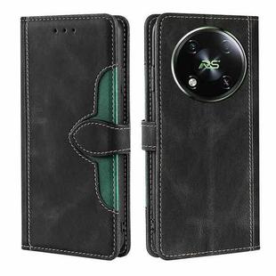 For Itel RS4 4G Skin Feel Magnetic Buckle Leather Phone Case(Black)