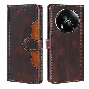 For Itel RS4 4G Skin Feel Magnetic Buckle Leather Phone Case(Brown)