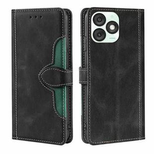 For Itel A50 4G Skin Feel Magnetic Buckle Leather Phone Case(Black)