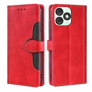 For Itel A50 4G Skin Feel Magnetic Buckle Leather Phone Case(Red)