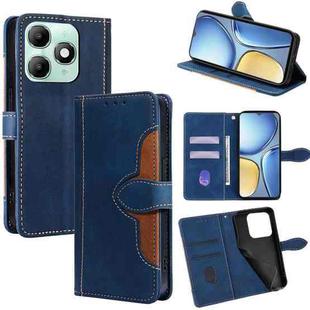 For itel A90 4G Skin Feel Magnetic Buckle Leather Phone Case(Blue)