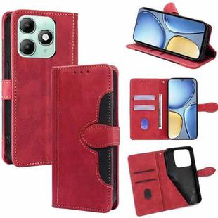 For itel A90 4G Skin Feel Magnetic Buckle Leather Phone Case(Red)