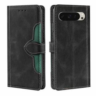 For Google Pixel 9 Skin Feel Magnetic Buckle Leather Phone Case(Black)