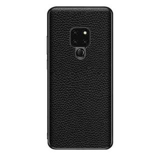 For Huawei Mate 20 Genuine Leather Litchi Texture Phone Case(Black)