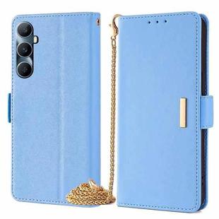 For Realme C65 4G Crossbody Chain Leather Phone Case(Blue)