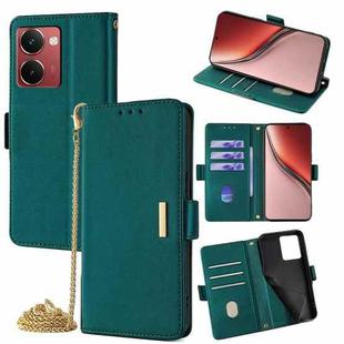 For Realme P3 Ultra 5G Global Crossbody Chain Leather Phone Case(Green)
