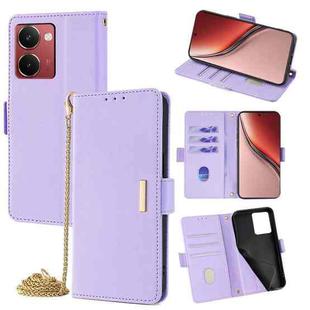 For Realme P3 Ultra 5G Global Crossbody Chain Leather Phone Case(Purple)