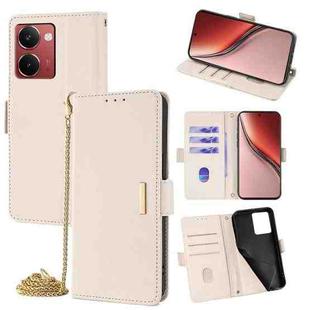 For Realme P3 Ultra 5G Global Crossbody Chain Leather Phone Case(White)