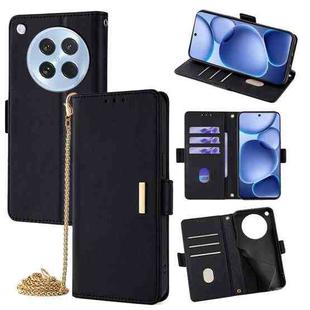 For OPPO Find X8s 5G Crossbody Chain Leather Phone Case(Black)