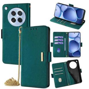 For OPPO Find X8s 5G Crossbody Chain Leather Phone Case(Green)