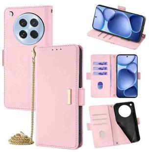 For OPPO Find X8s 5G Crossbody Chain Leather Phone Case(Pink)