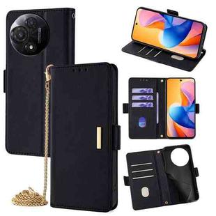 For TCL 60R 5G Crossbody Chain Leather Phone Case(Black)