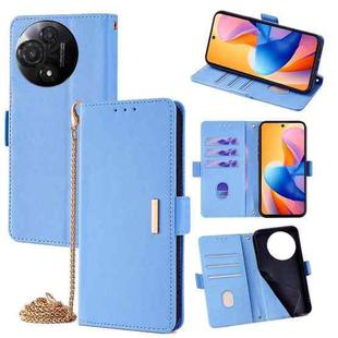 For TCL 60R 5G Crossbody Chain Leather Phone Case(Blue)