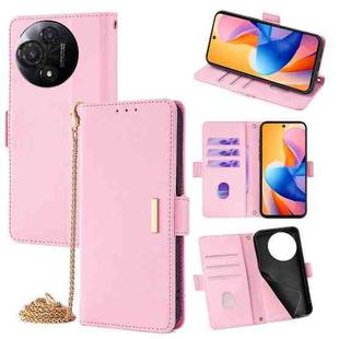 For TCL 60R 5G Crossbody Chain Leather Phone Case(Pink)