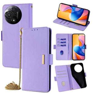For TCL 60R 5G Crossbody Chain Leather Phone Case(Purple)