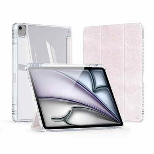 For iPad Air 13 2024 / Pro 12.9 DUX DUCIS Unid Series PU+TPU Smart Tablet Case(Pink)