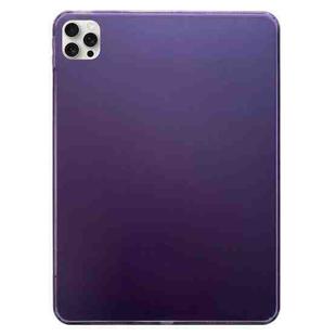 For iPad Pro 13 2024 Skin-feeling Crystal Clear Acrylic Tablet Case(Purple)