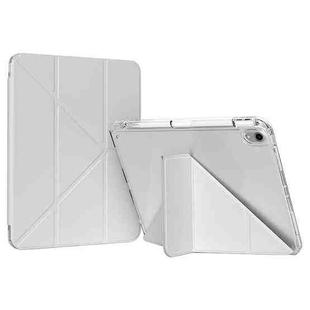 For iPad Air 11 2024 / Air 5 / 4 GEBEI Deformation Leather Tablet Case(Grey)