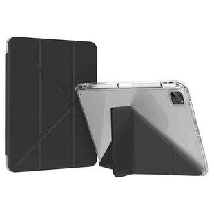 For iPad Pro 11 2022 GEBEI Deformation Leather Tablet Case(Black)