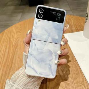 For Samsung Galaxy Z Flip3 / Flip4 Creative Porcelain Painting PC Full Coverage Fold Shockproof Phone Case(White)