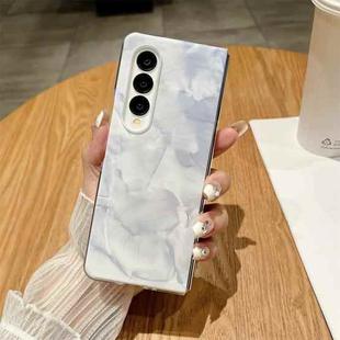 For Samsung Galaxy Z Fold3 / Fold4 Creative Porcelain Painting PC Full Coverage Fold Shockproof Phone Case(White)