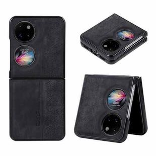 For Huawei Pocket 2 AZNS 3D Embossed Skin Feel Phone Case(Black)