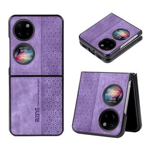 For Huawei Pocket 2 AZNS 3D Embossed Skin Feel Phone Case(Purple)