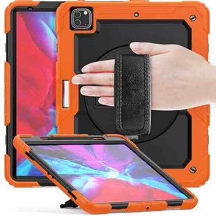 For iPad Pro 13 2024 Silicone + PC Tablet Protective Case(Orange+Black)