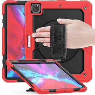 For iPad Pro 13 2024 Silicone + PC Tablet Protective Case(Red+Black)