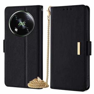 For Itel RS4 4G Crossbody Chain Leather Phone Case(Black)