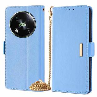 For Itel RS4 4G Crossbody Chain Leather Phone Case(Blue)